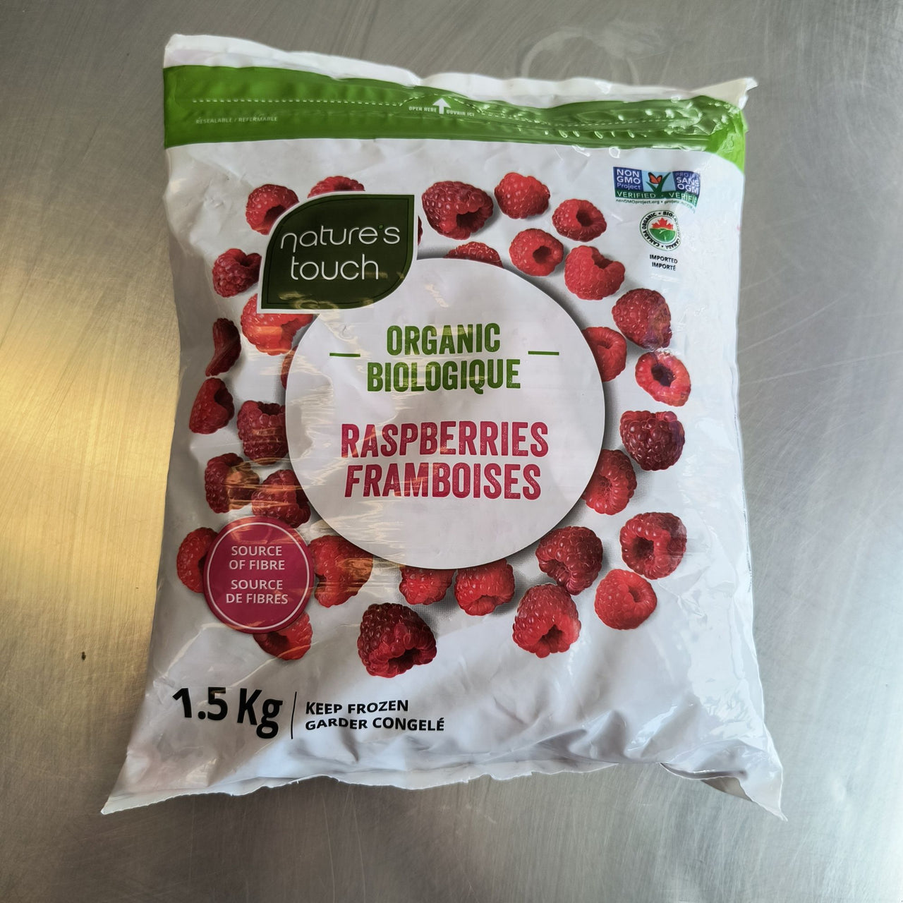 Image of Nature's Touch Organic Raspberries - 1 x 1.5 Kilos