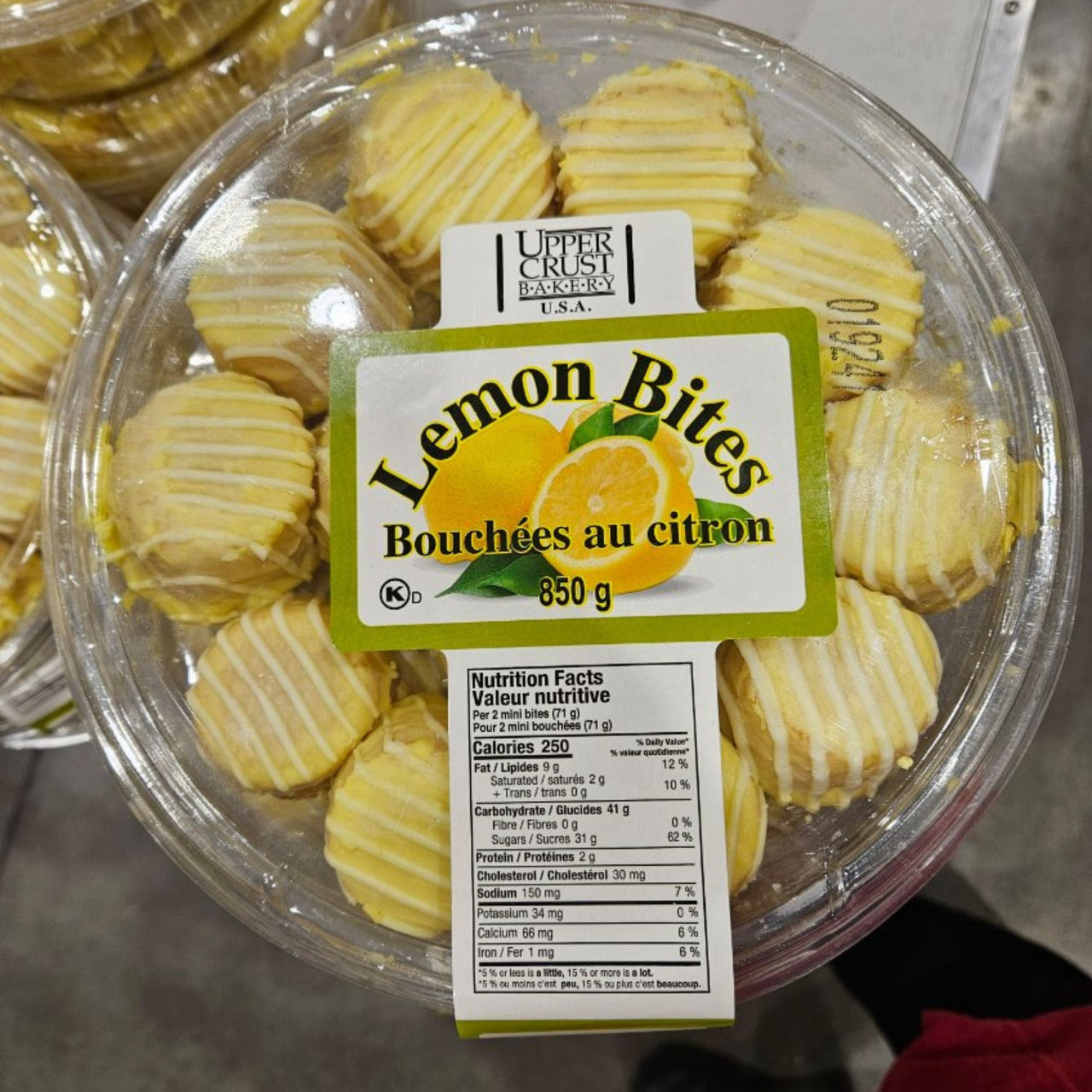 Image of Upper Crust Lemon Bites - 1 x 850 Grams