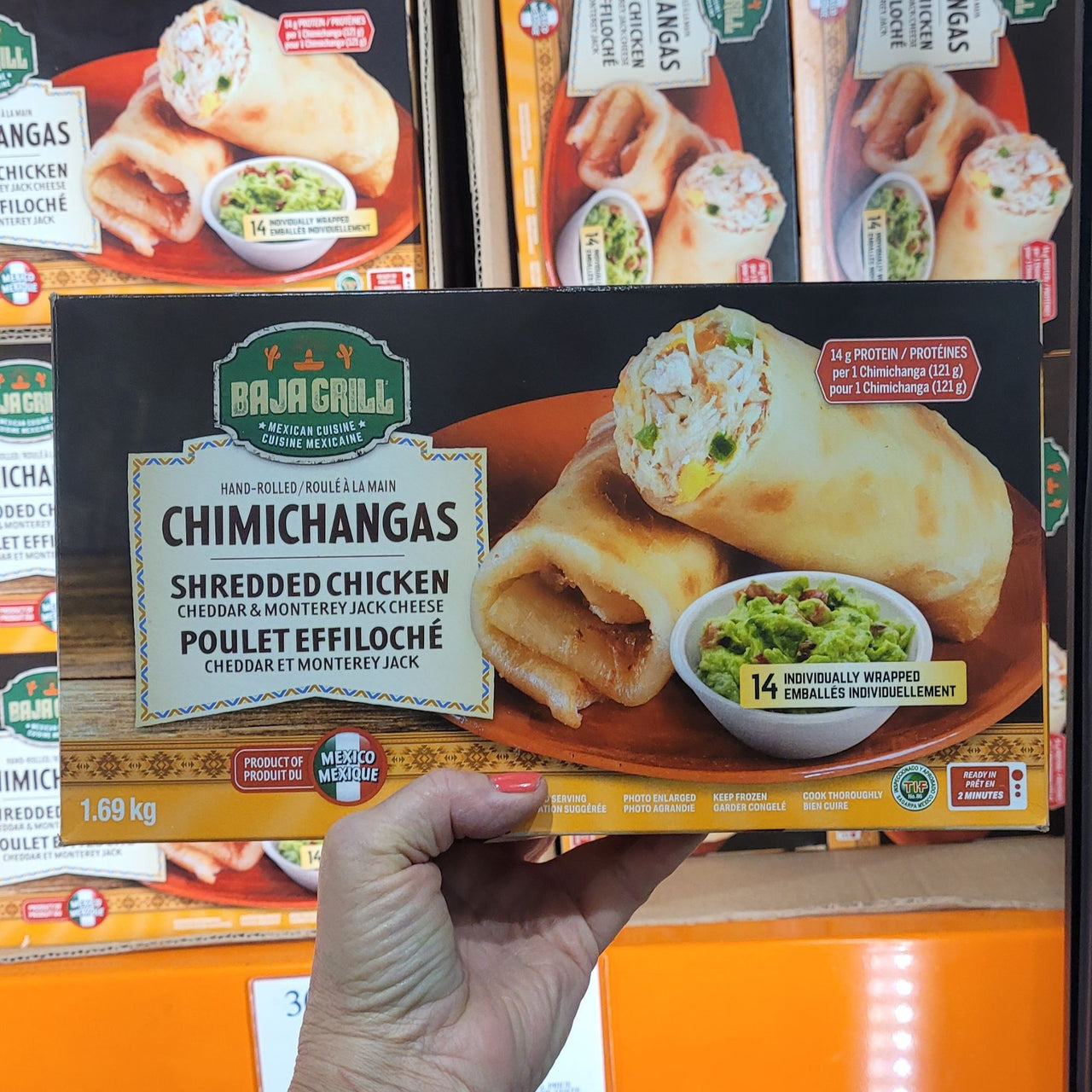 Image of Baja Grill Chicken Chimichangas - 1 x 1.69 Kilos