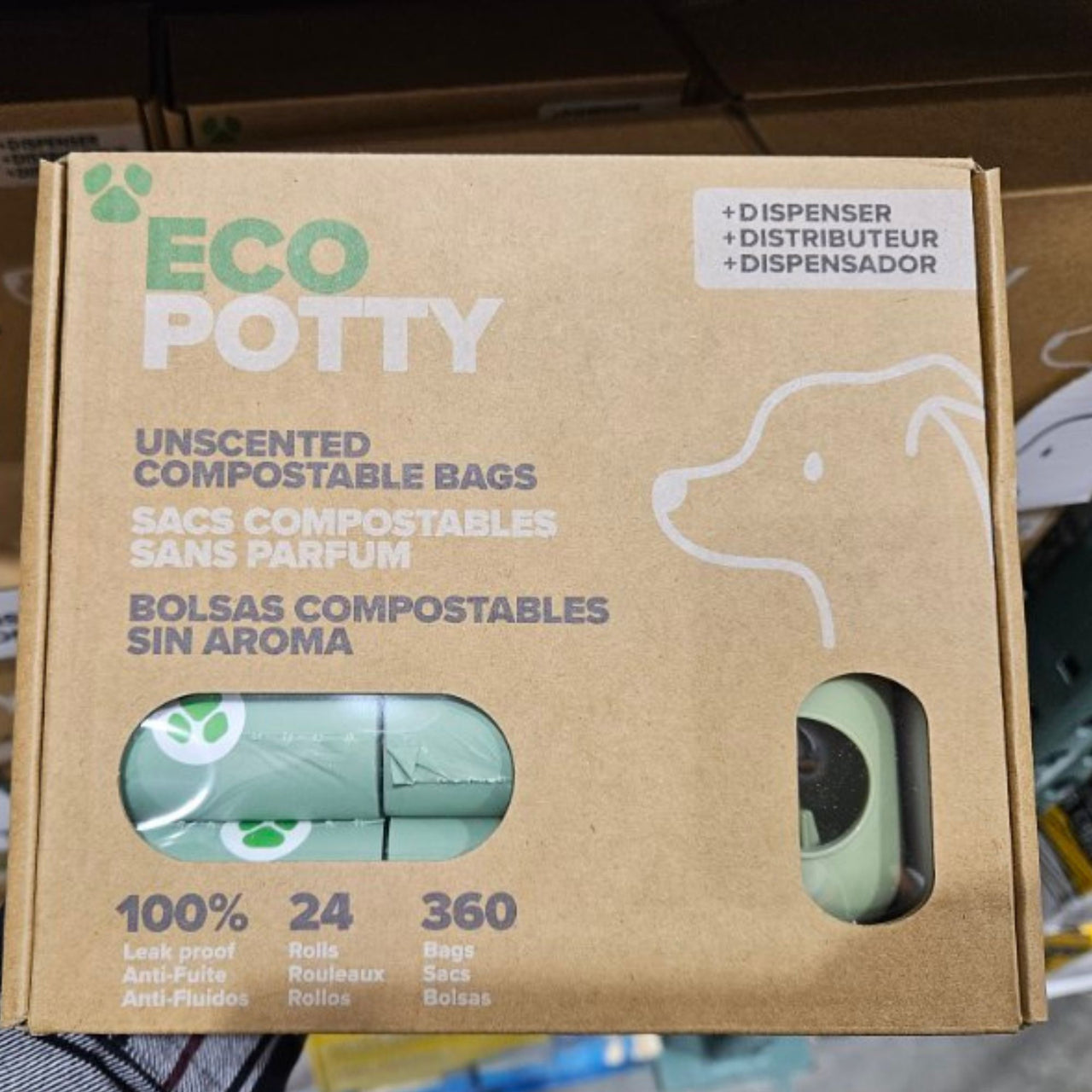 Image of EcoPotty Compostable Poop Bags - 1 x 960 Grams