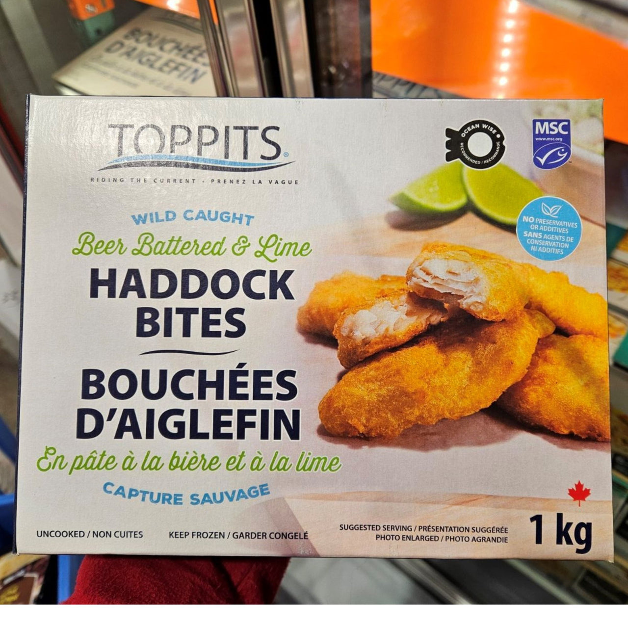 Image of Toppits Battered Haddock Bites - 1 x 1000 Grams