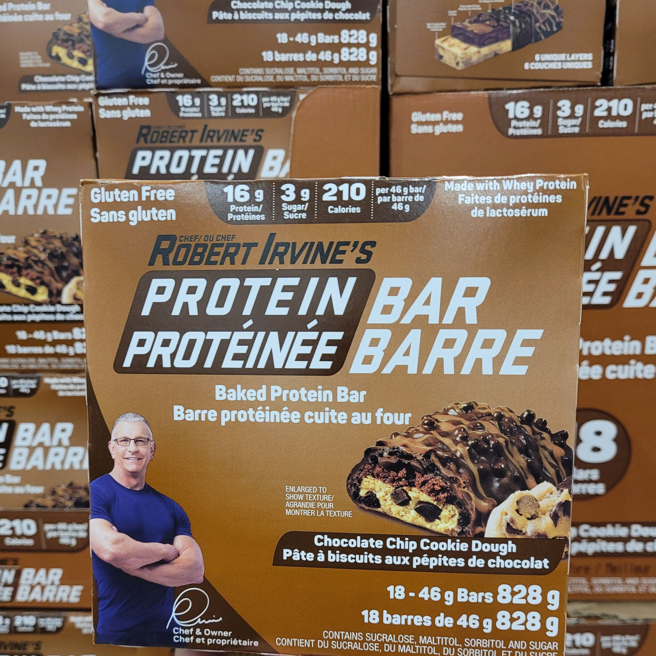 Image of Chef Robert Irvine's Protein Bar Cookie Dough - 18 x 46 Grams
