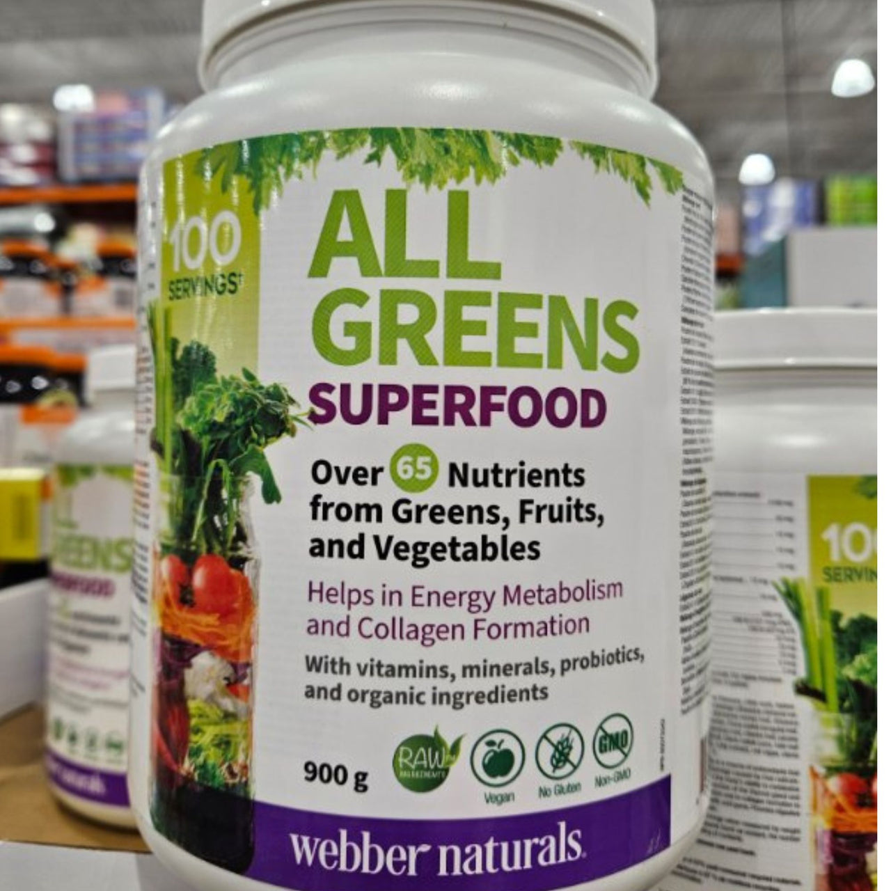 Image of All Greens Superfood Vegetarian Powder - 1 x 900 Grams