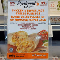 Thumbnail for Image of Real Good Foods Chicken & Pepper Jack Cheese Burrito - 1 x 907 Grams