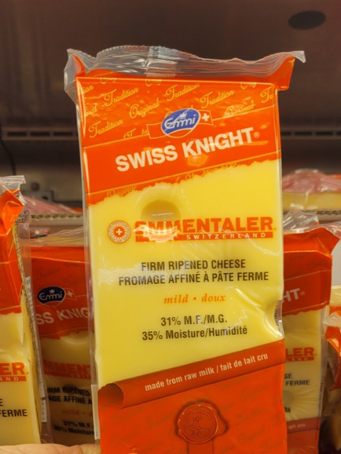Image of Swiss Knight Emmental Mild Cheese 450g - 1 x 450 Grams