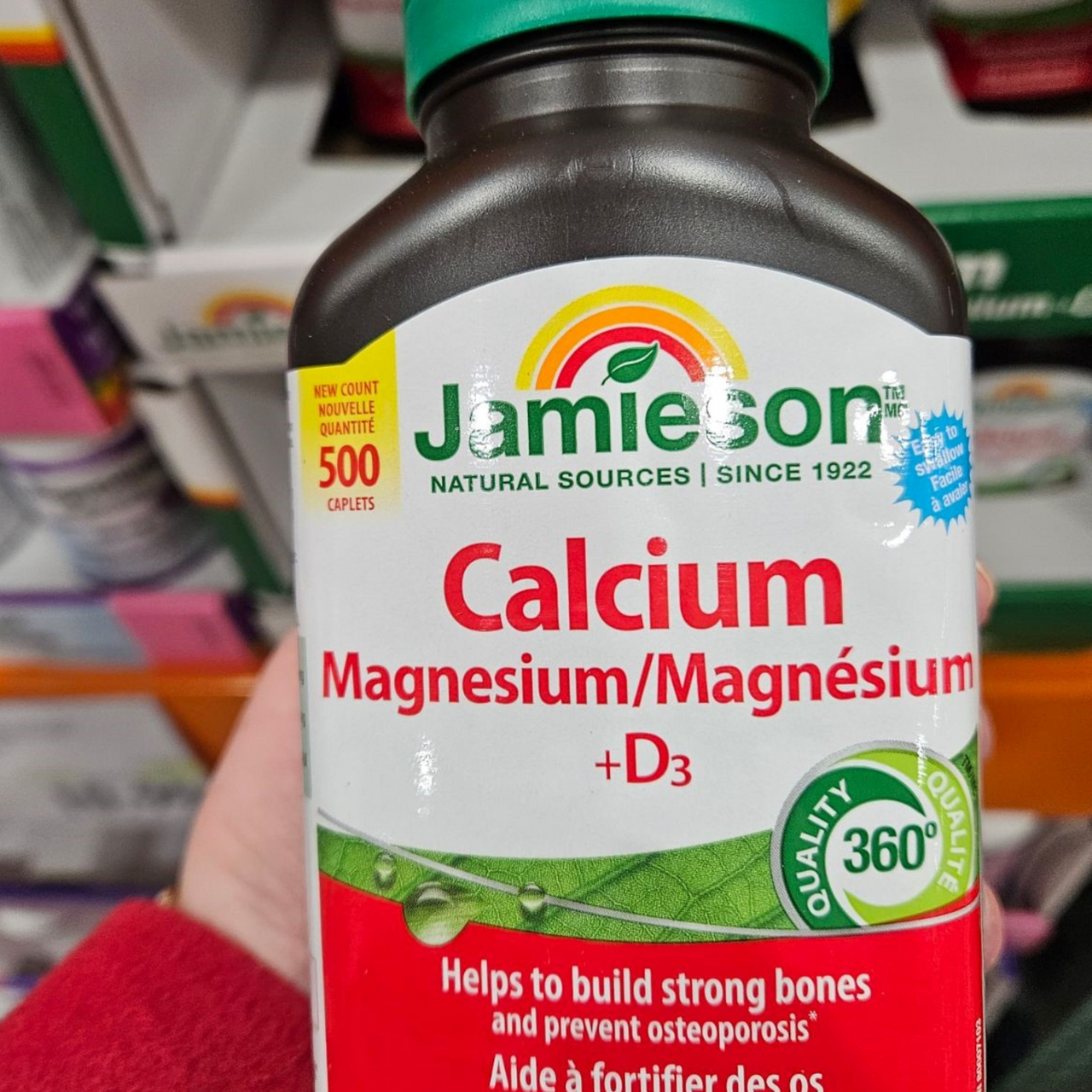 Image of Jamieson Calcium Magnesium w/ Vitamin D, 500 Capulets - 1 x 695 Grams