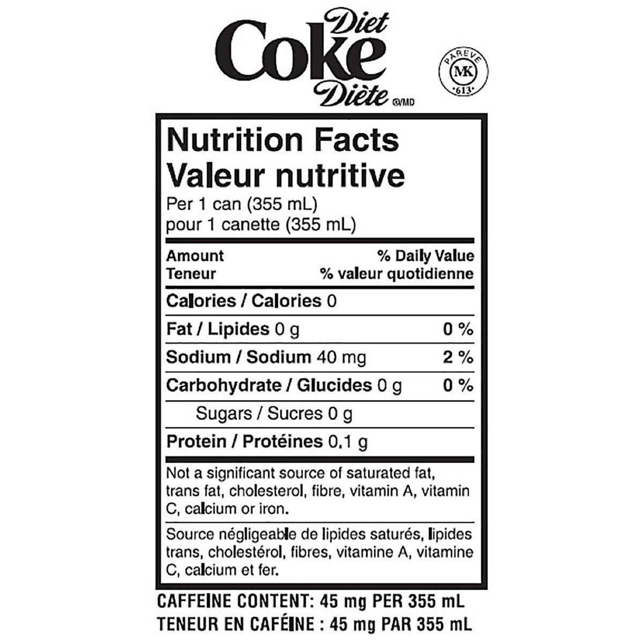 Image of Diet Coca-Cola® 32x355ml - 32 x 355 Grams