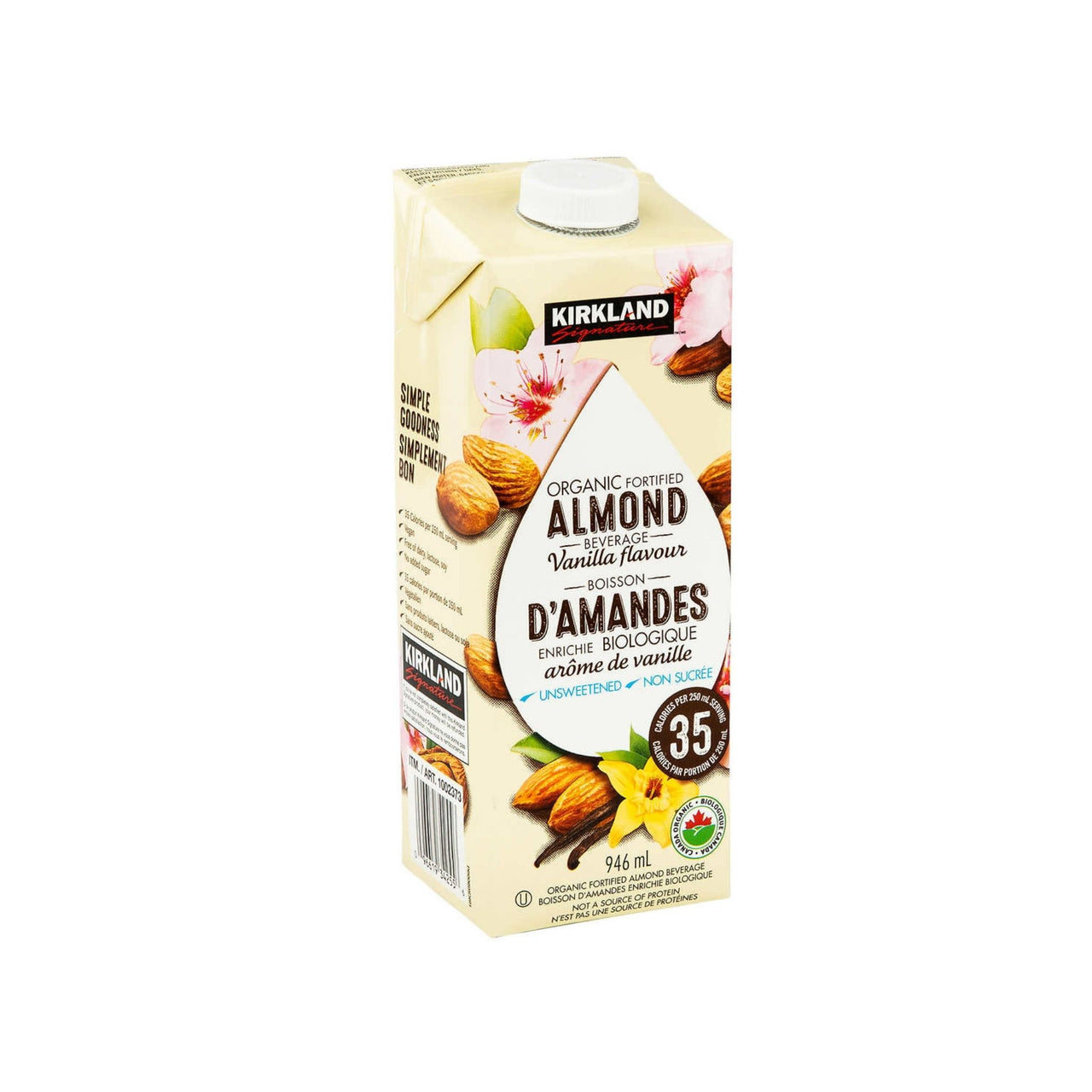 Image of Kirkland Signature Organic Almond Vanilla - 6 x 946 Grams