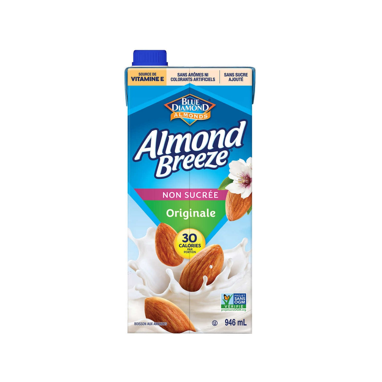 Image of Almond Breeze Unsweetened Original Almond Milk - 6 x 946 Grams