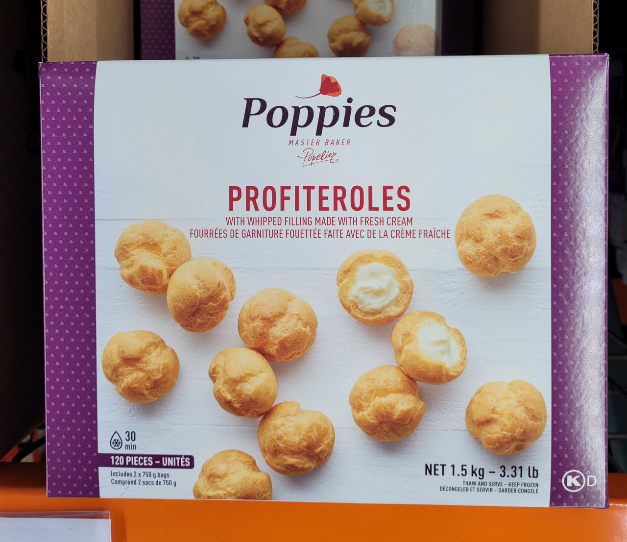 Image of Poppies Mini Cream Puffs - 2 x 750 Grams
