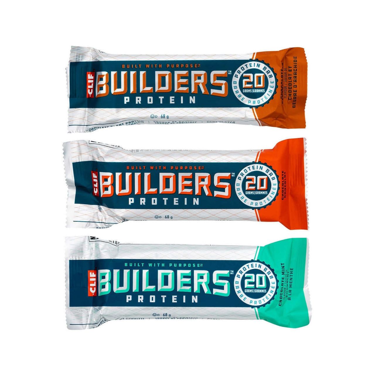 Image of Clif Bar Builders Protein Bars - 18 x 1.224 Kilos