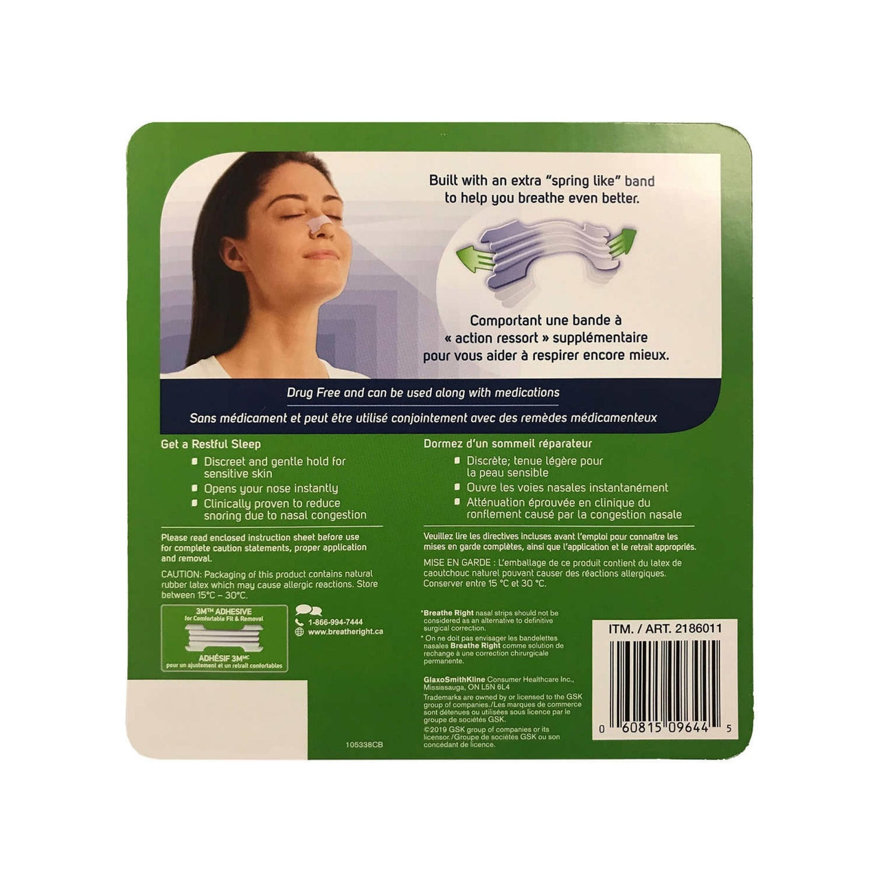 Image of Breathe Right Nasal Strips Extra Clear - 52 strips