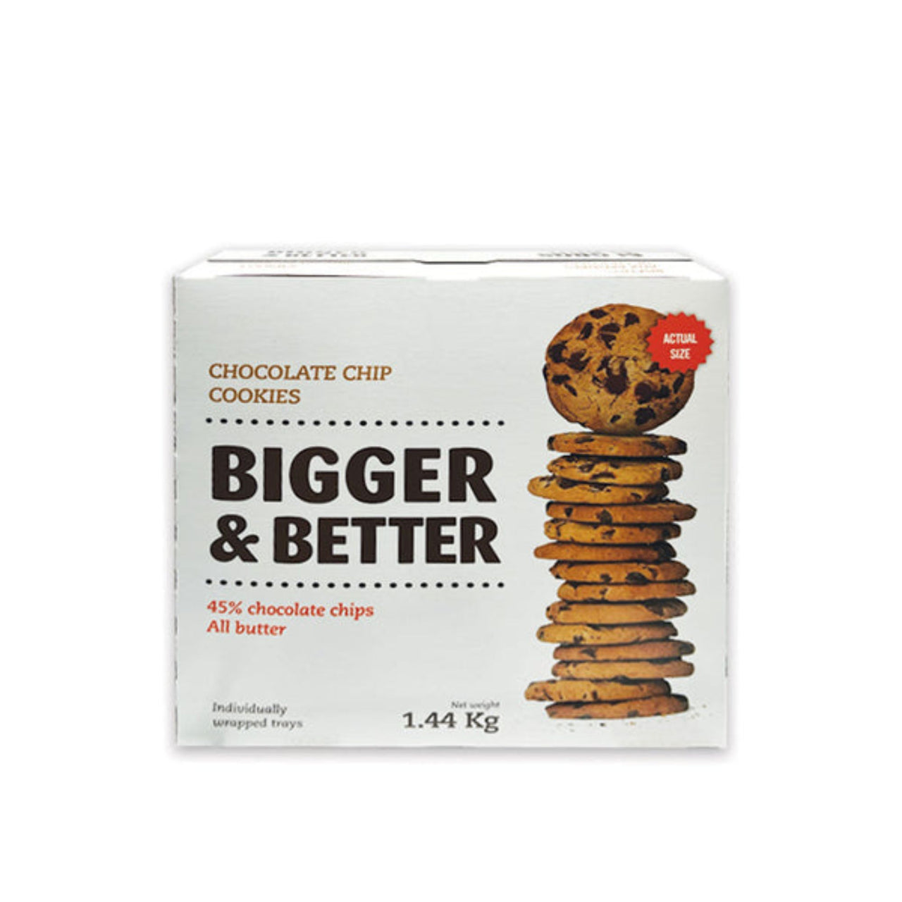 Image of Bigger & Better Chocolate Chip Cookies 1.44kg - 1 x 1.44 Kilos