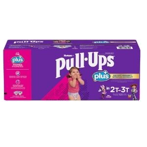 Image of Huggies Pull-Ups Plus Training Pants, 2T-3T Girl - 1 x 4.494 Kilos