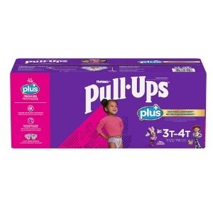 Image of Huggies Pull-Ups Plus Training Pants, 3T-4T Girl