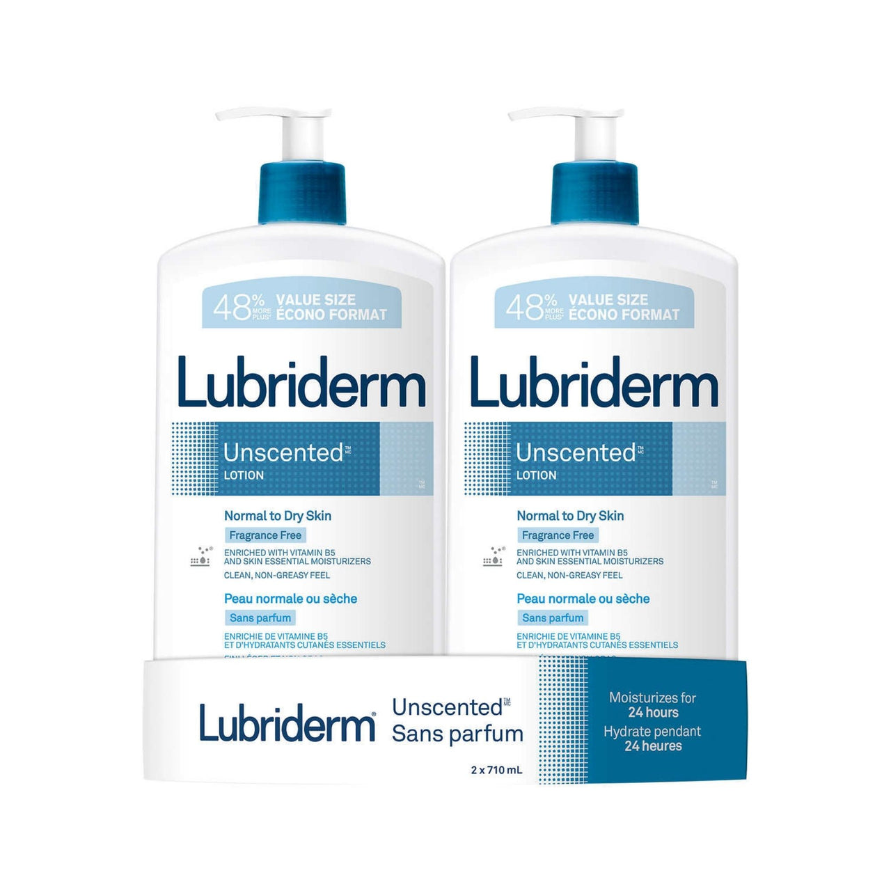 Image of Lubriderm Unscented Lotion - 2 x 710 Grams