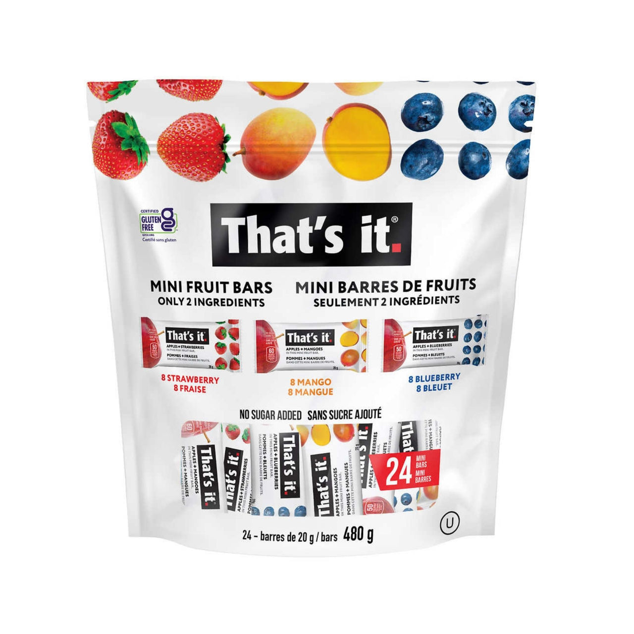 Image of That’s it. Mini Fruit Bars Variety Pack - 24 x 20 Grams