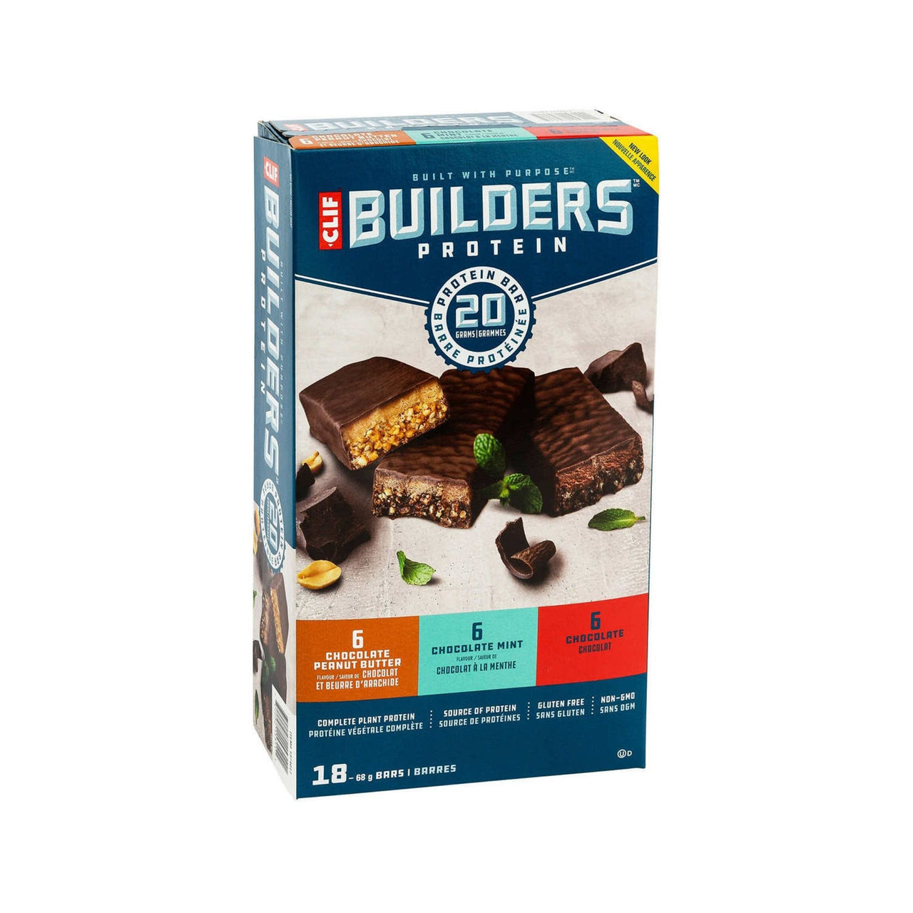 Image of Clif Bar Builders Protein Bars - 18 x 1.224 Kilos