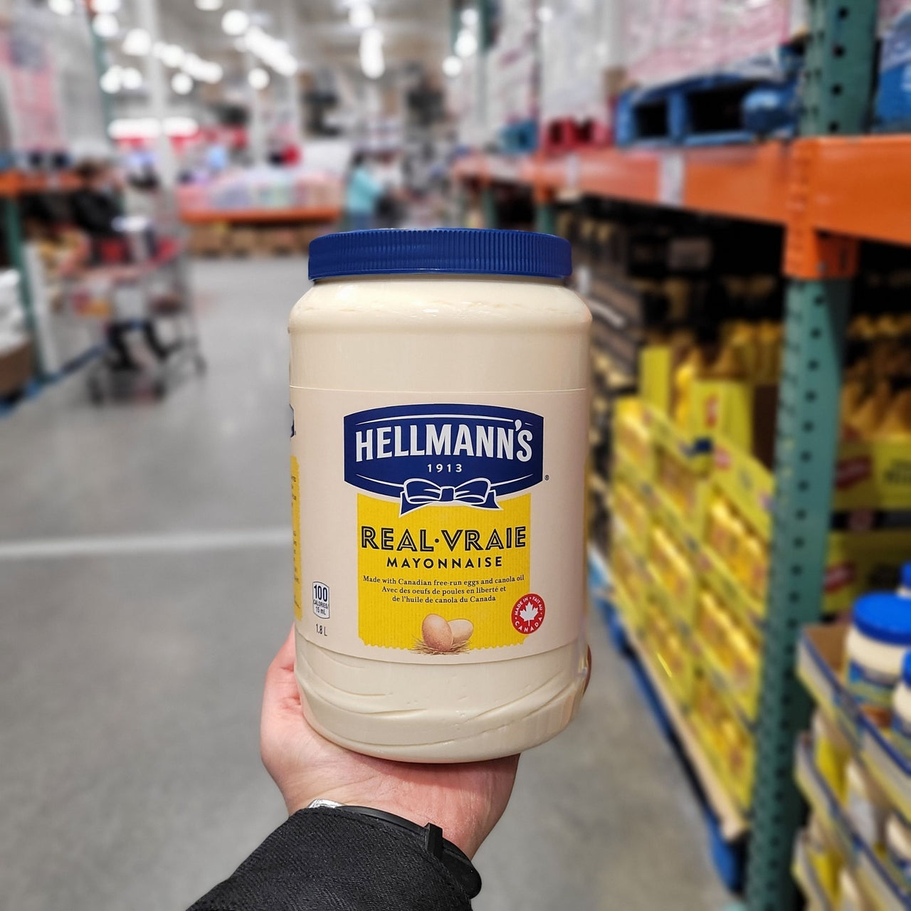 Image of Hellmann's Real Mayonnaise - 1 x 1.8 Kilos