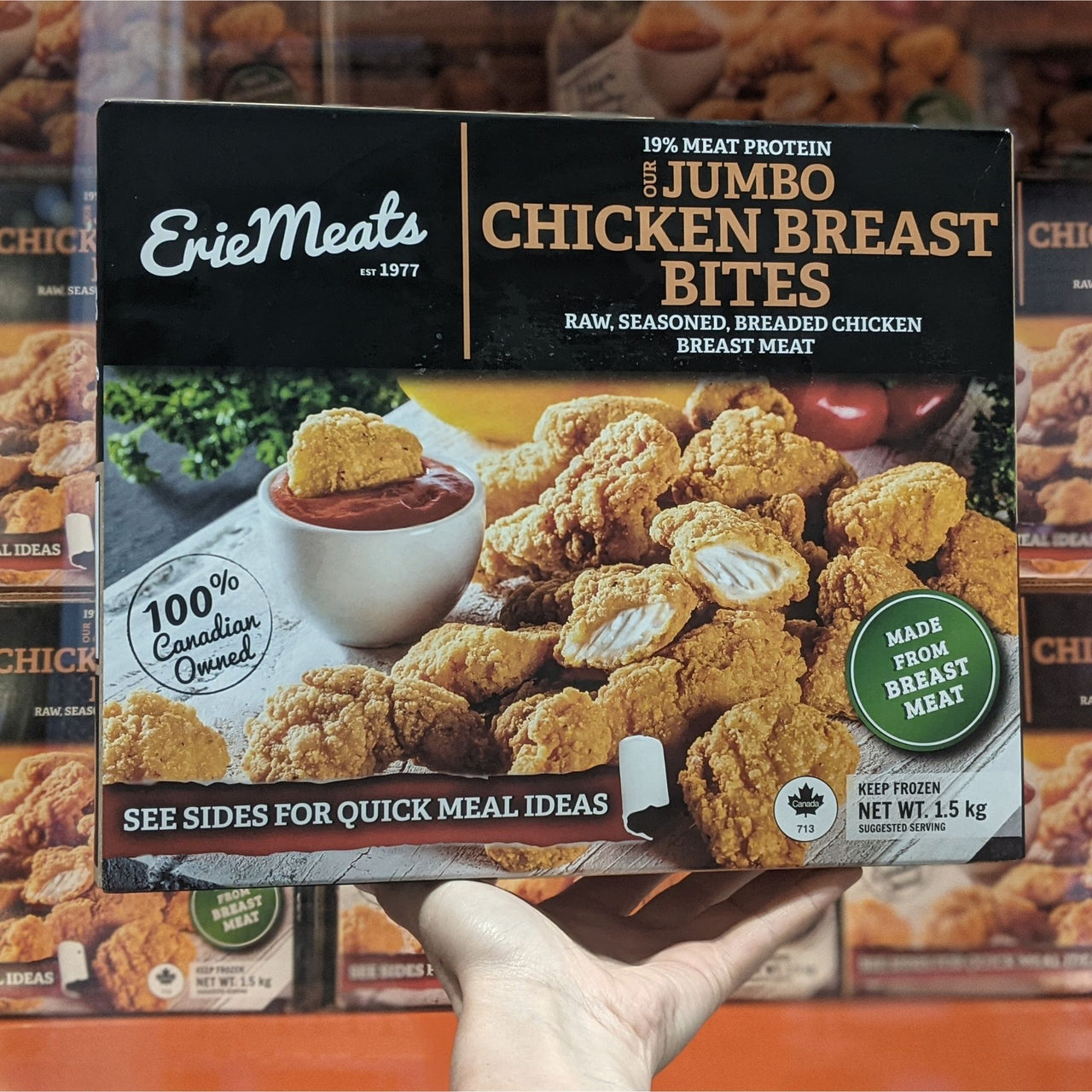 Image of Erie Meats Jumbo Chicken Breast Bites - 1 x 1.5 Kilos