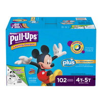 Thumbnail for Image of Huggies Pull-Ups Plus Training Pants, 4T-5T Boy, 102-Pack