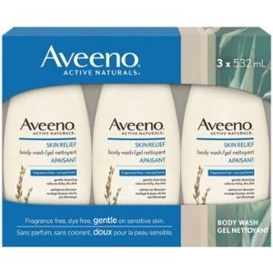 Image of Aveeno Skin Relief Bodywash 3-Pack