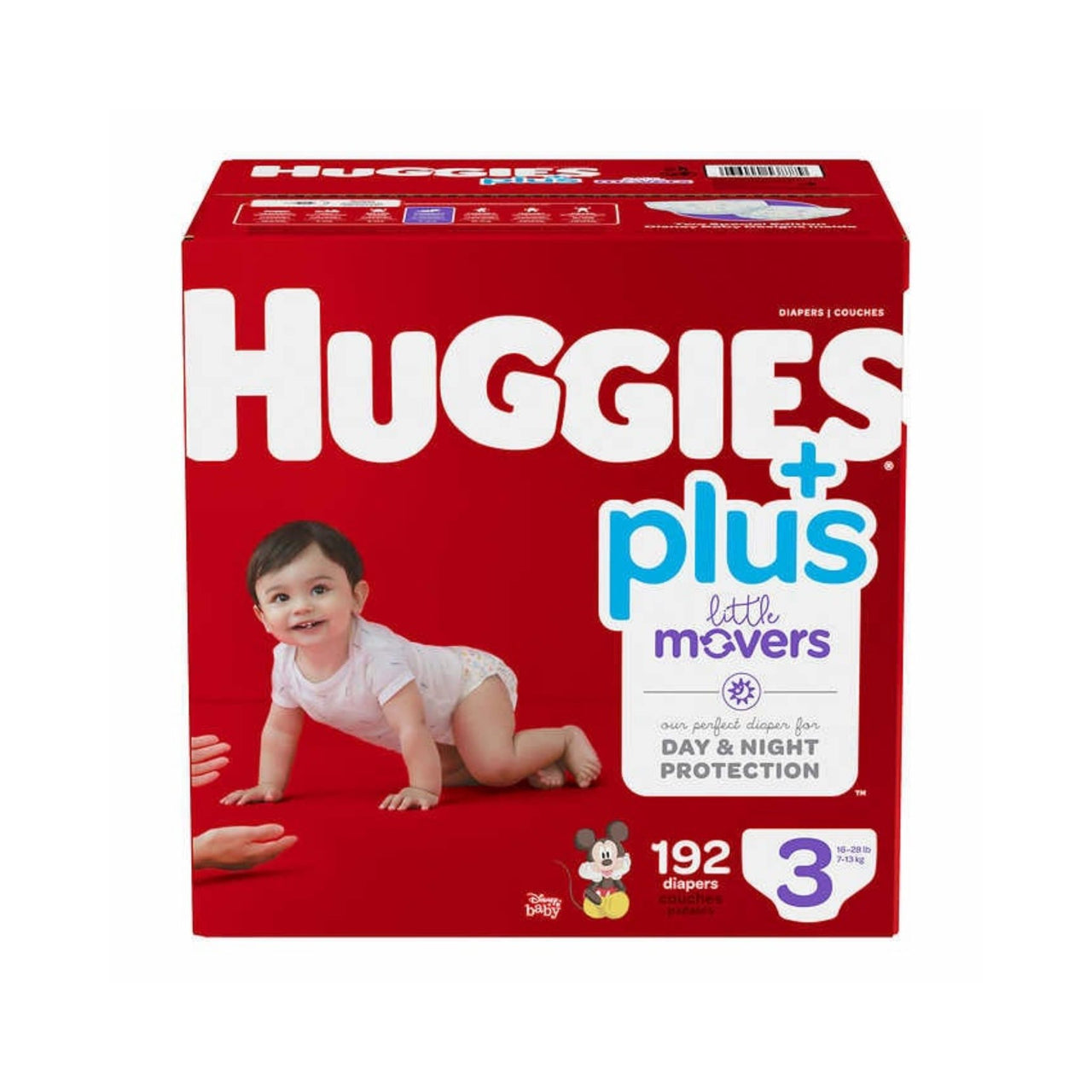 Image of Huggies Little Movers Plus, Size 3, Pack of 192 - 1 x 4494 Grams