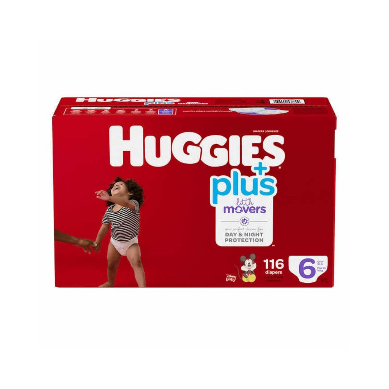 Image of Huggies Little Movers Plus, Size 6, Pack of 116 - 1 x 4494 Grams