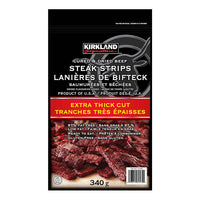 Thumbnail for Image of Kirkland Steak Strips - 1 x 340 Grams