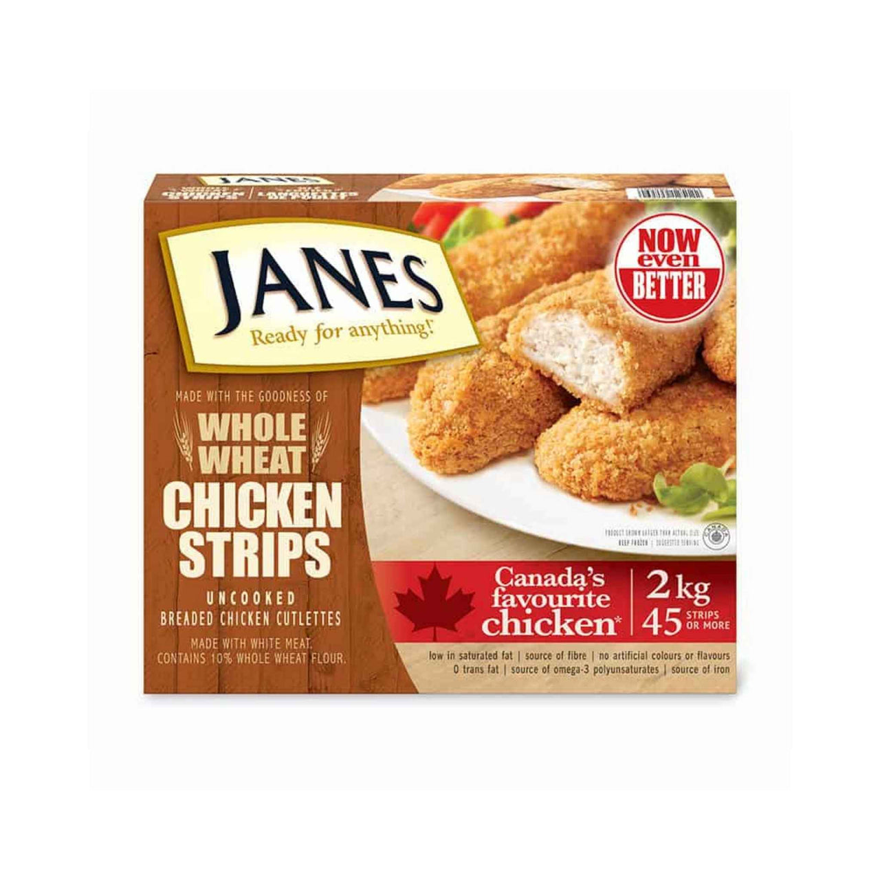 Image of Janes Whole-Wheat Chicken Strips - 1 x 2 Kilos