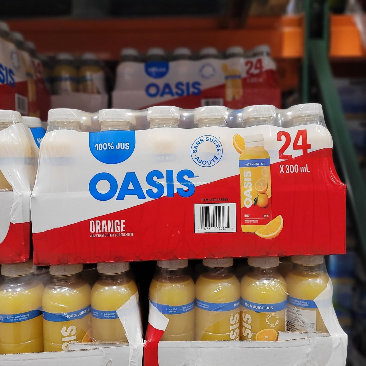 Image of Oasis Orange Juice 24x300ml - 24 x 300 Grams