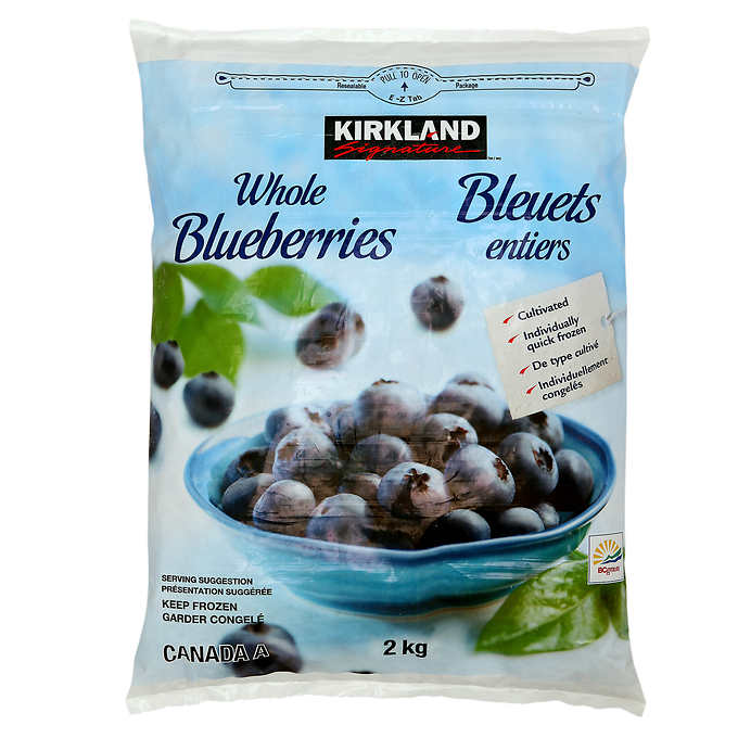 Image of Kirkland Frozen Blueberries - 1 x 2 Kilos