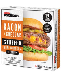 Thumbnail for Image of Cardinal Roadhouse Bacon Cheddar Burgers - 12 x 170 Grams