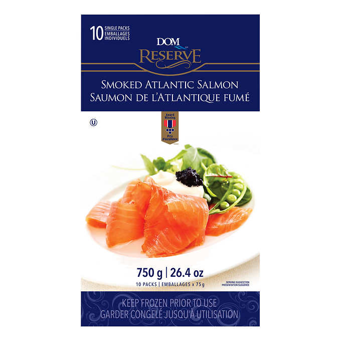 Image of Dom Reserve Smoked Salmon Singles - 1 x 750 Grams