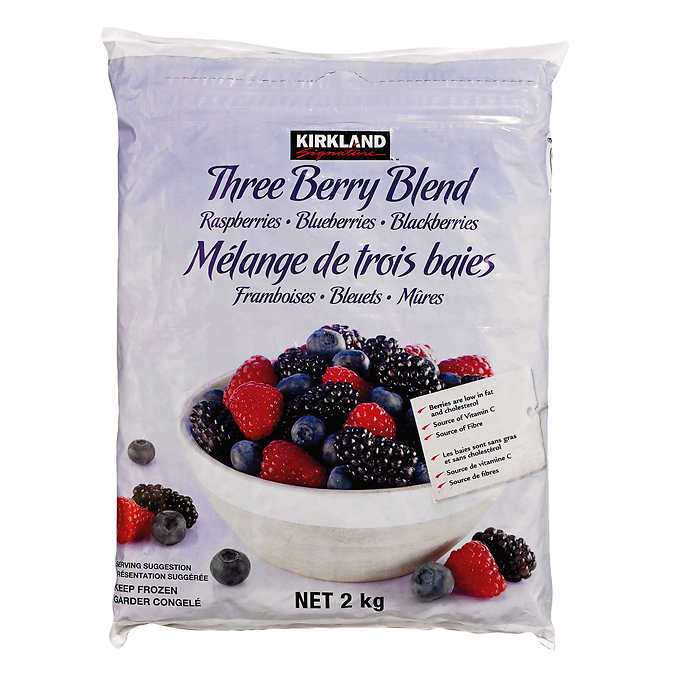 Image of Kirkland Frozen Three Berry Blend - 1 x 2 Kilos