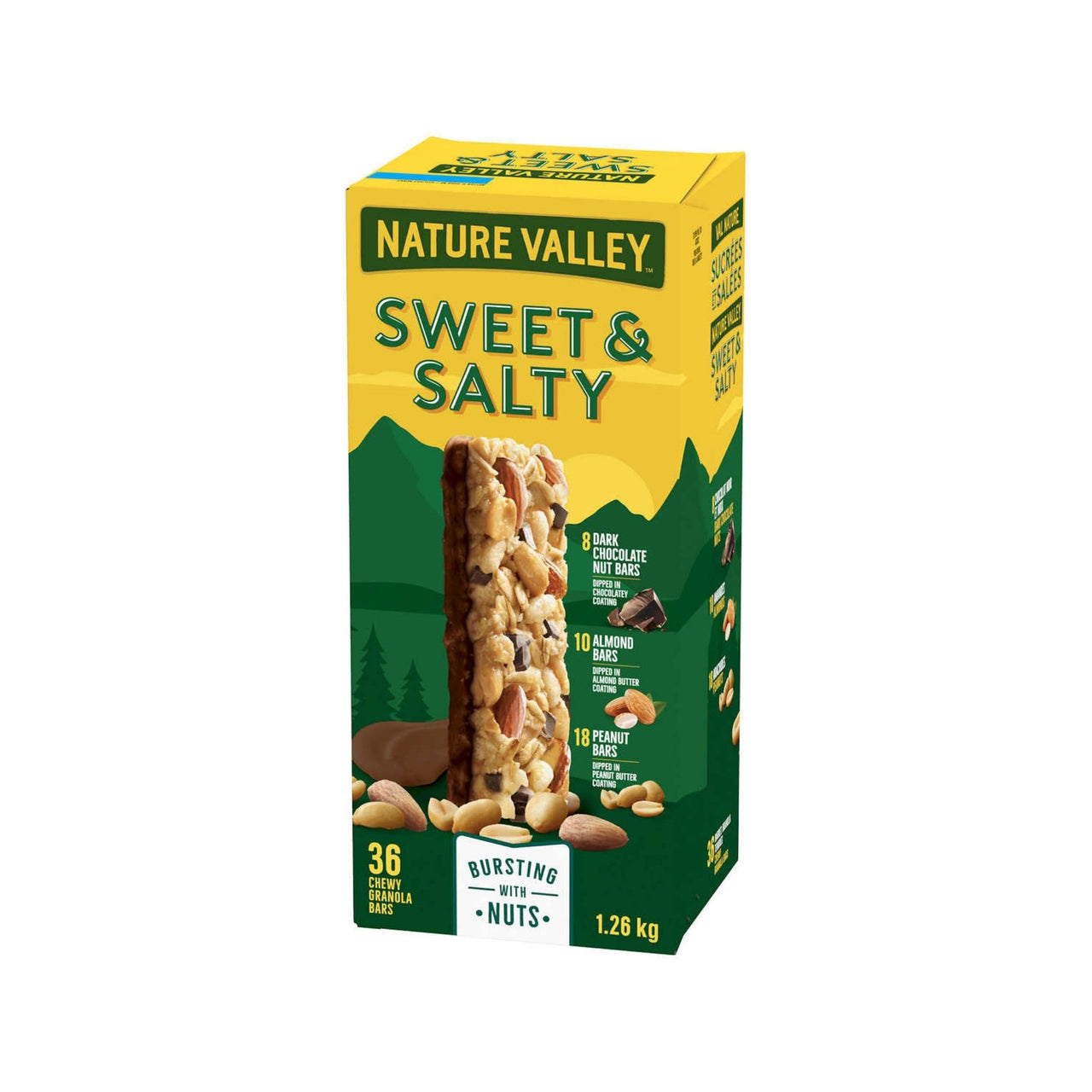 Image of Nature Valley Bars, Sweet & Salty Granola, Variety Pack, 36ct - 1 x 1.3 Kilos