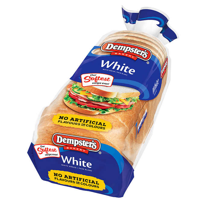 Image of Dempster's Stay Fresh White Bread 3 pack - 3 x 675 Grams