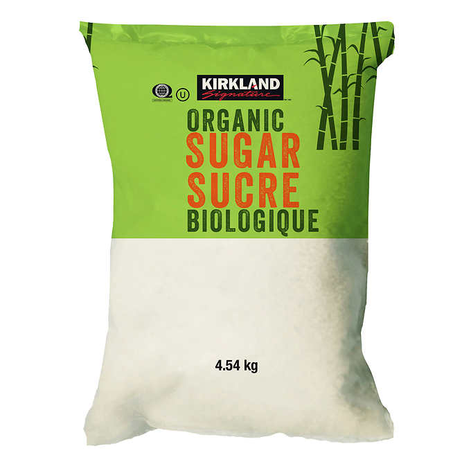 Image of Kirkland Organic Fine Granulated Sugar 4.54kg - 1 x 4.54 Kilos