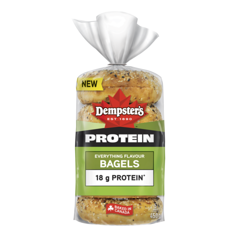 Dempster's Protein Everything Bagels - 2 x 450 Grams