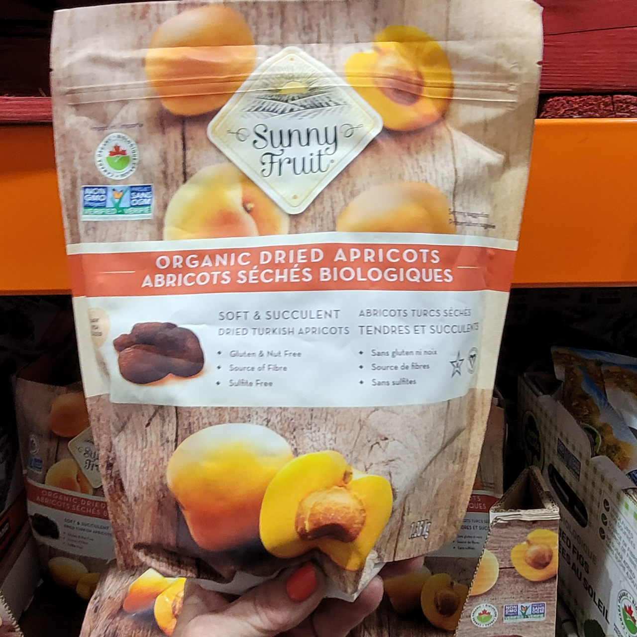 Image of Sunny Fruit Organic Dried Apricots - 1 x 1.36 Kilos