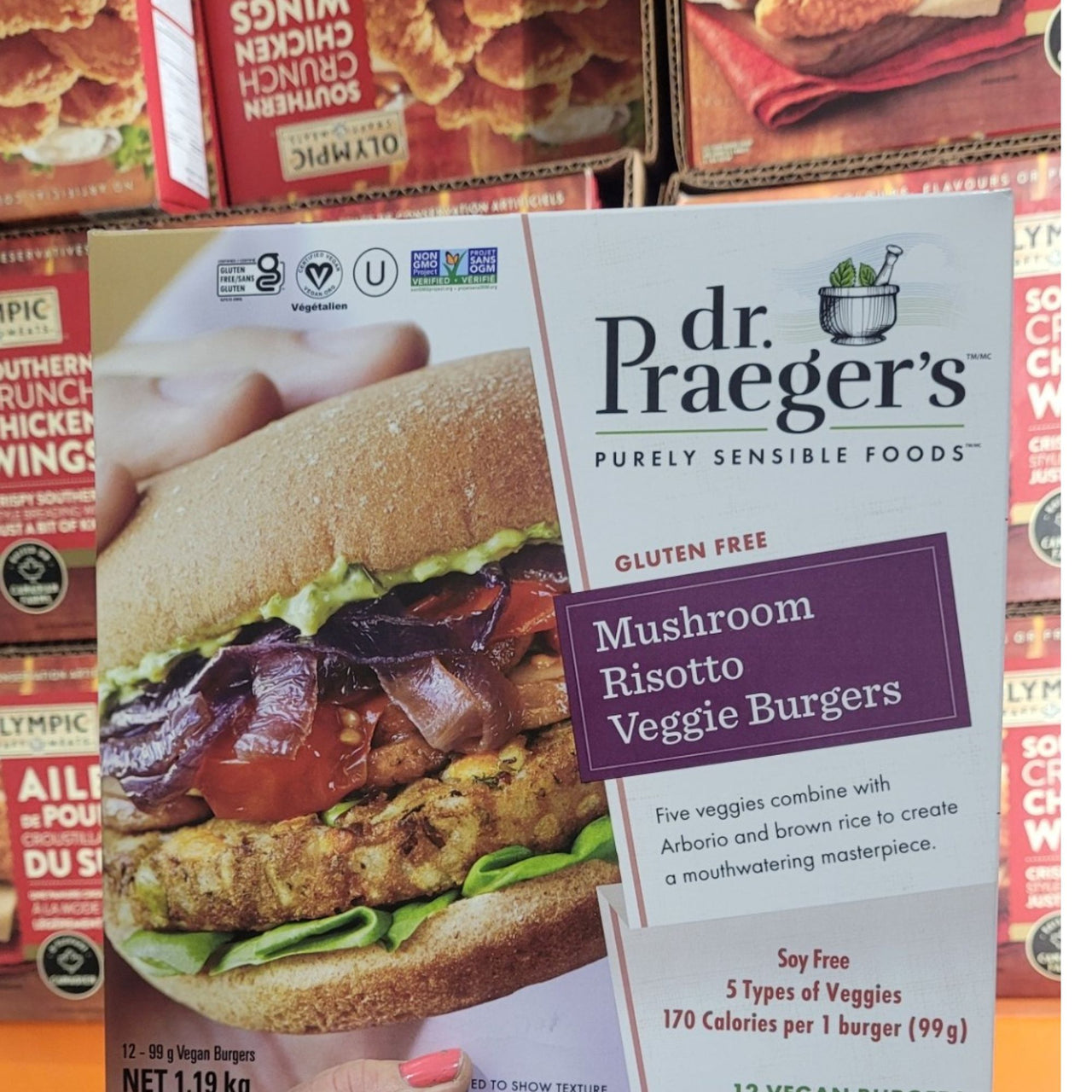 Image of Dr Praeger's Mushroom Risotto Veggie Burgers