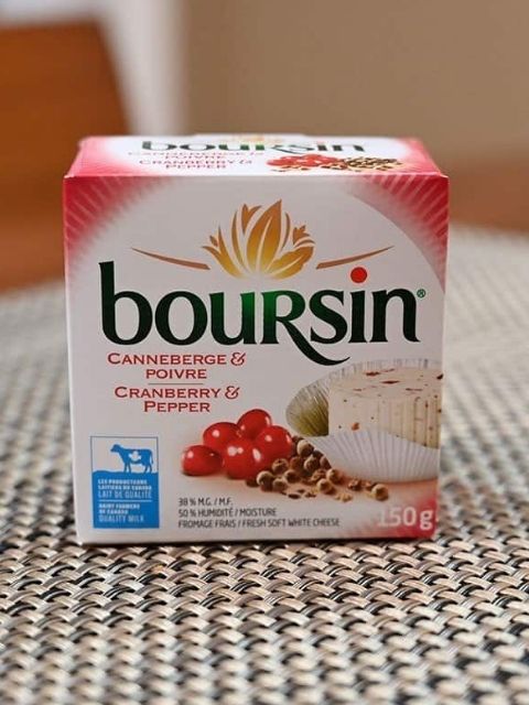 Image of Boursin Cheese Cranberry & Pepper 2x150g
