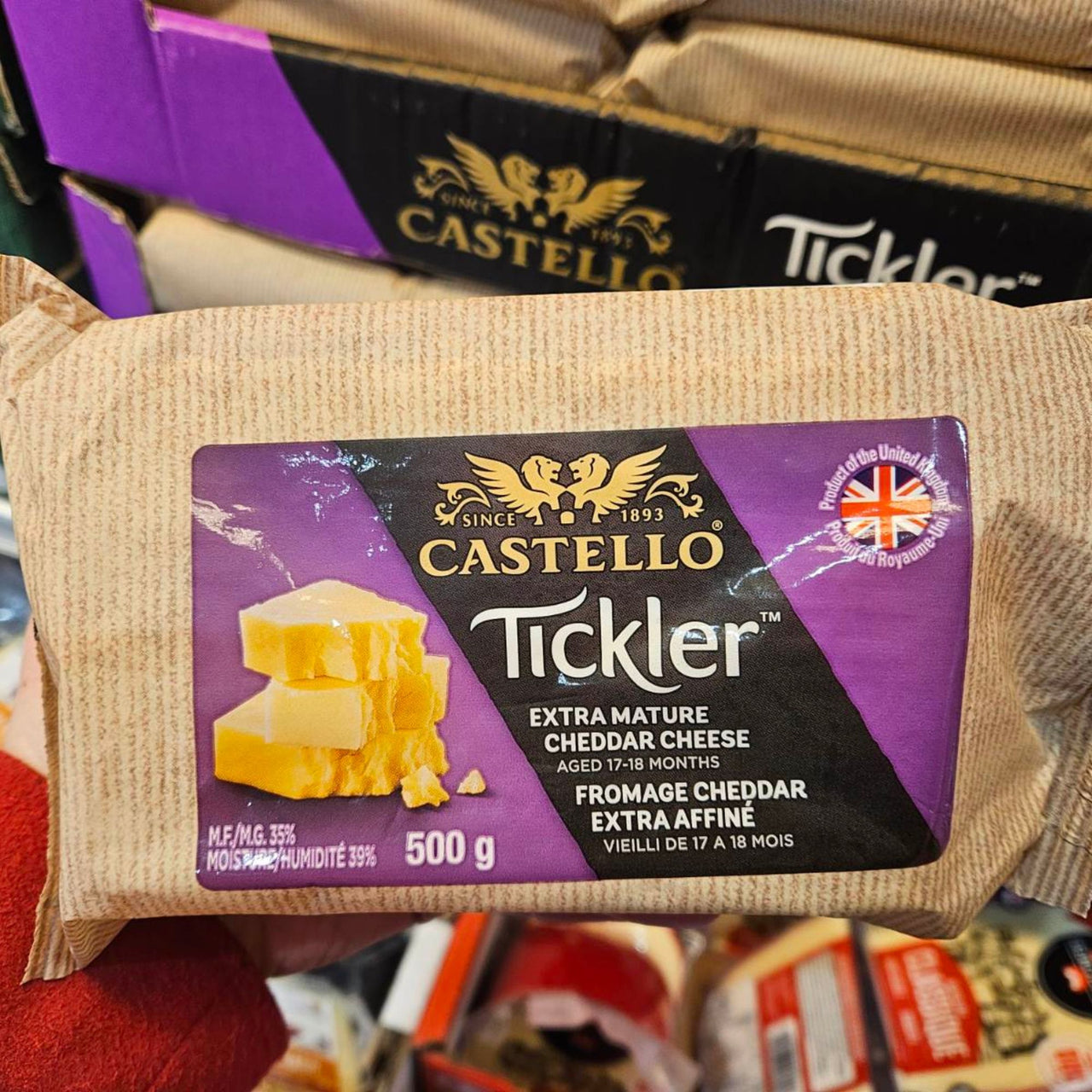 Image of Castello Tickler Cheddar - 1 x 500 Grams