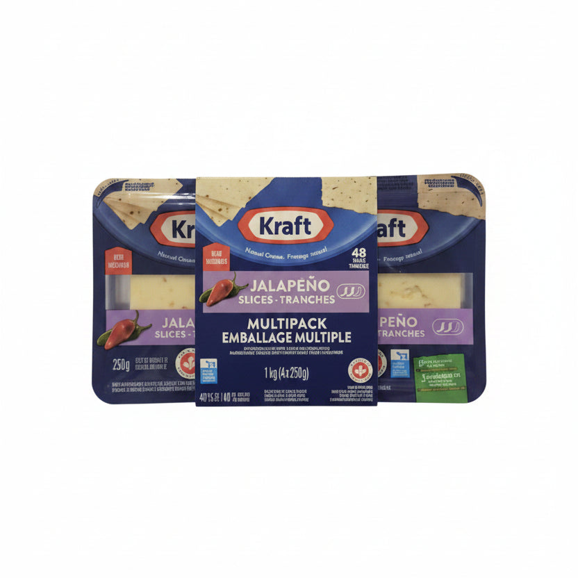 Kraft Jalapeno Cheese Slices - 1 x 1 KG