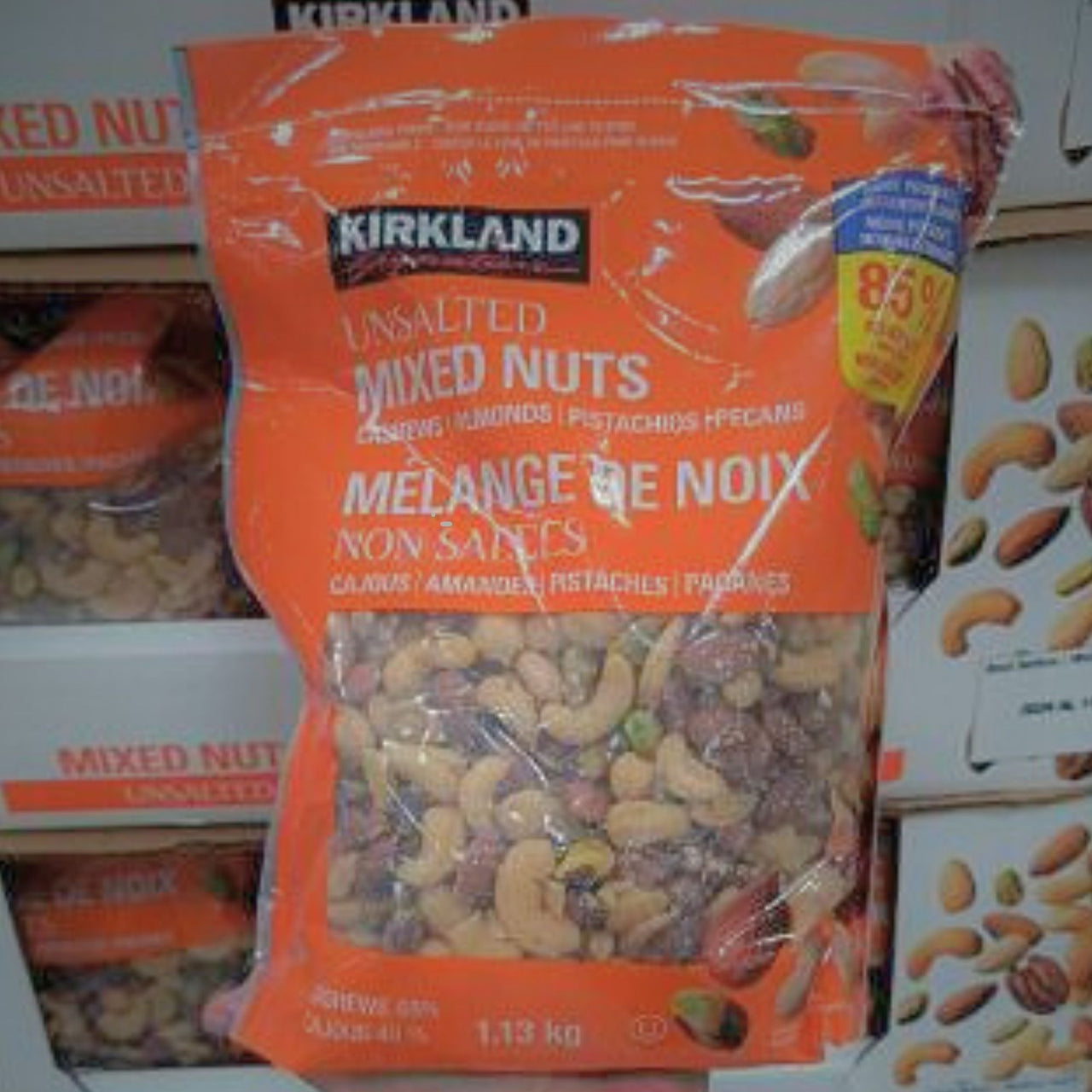 Image of Kirkland Unsalted Mixed Nuts