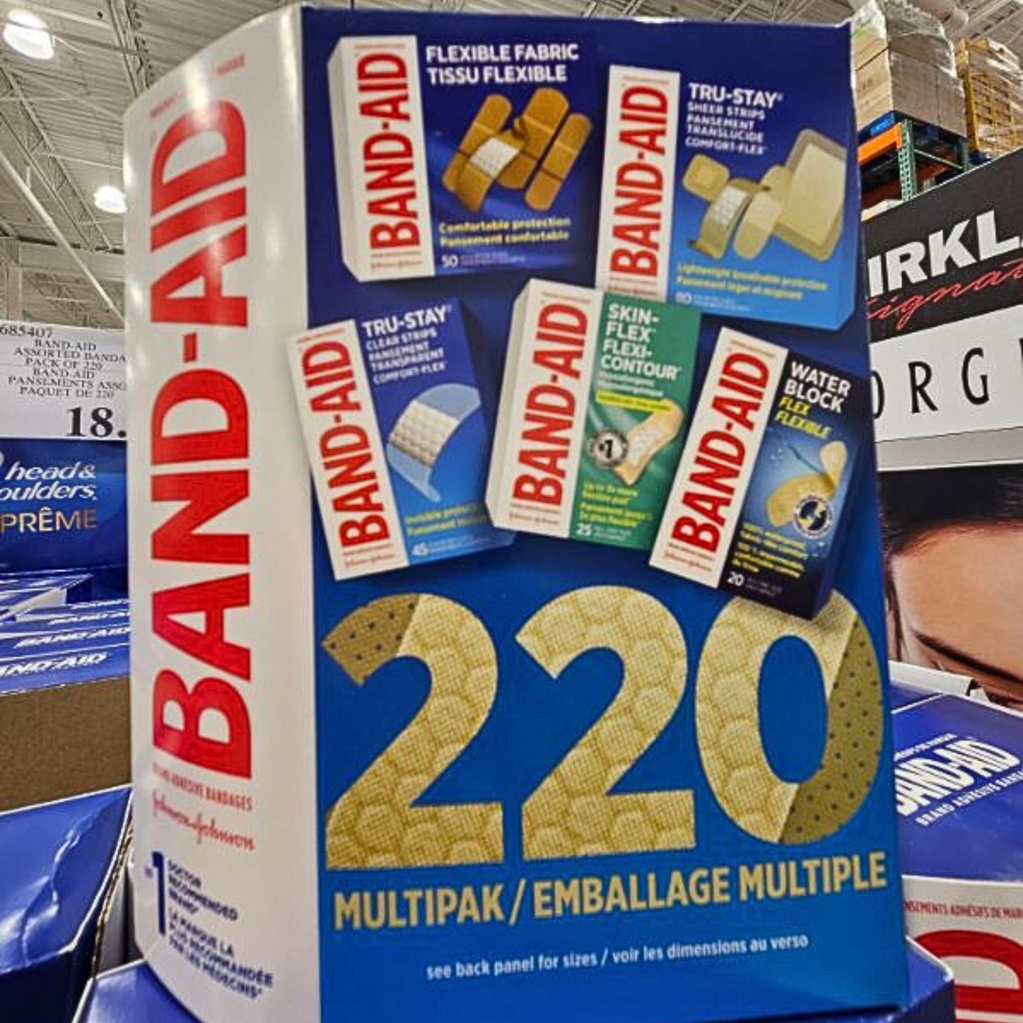 BandAid Assorted Bandages Pack of 220 Shipped to Nunavut The