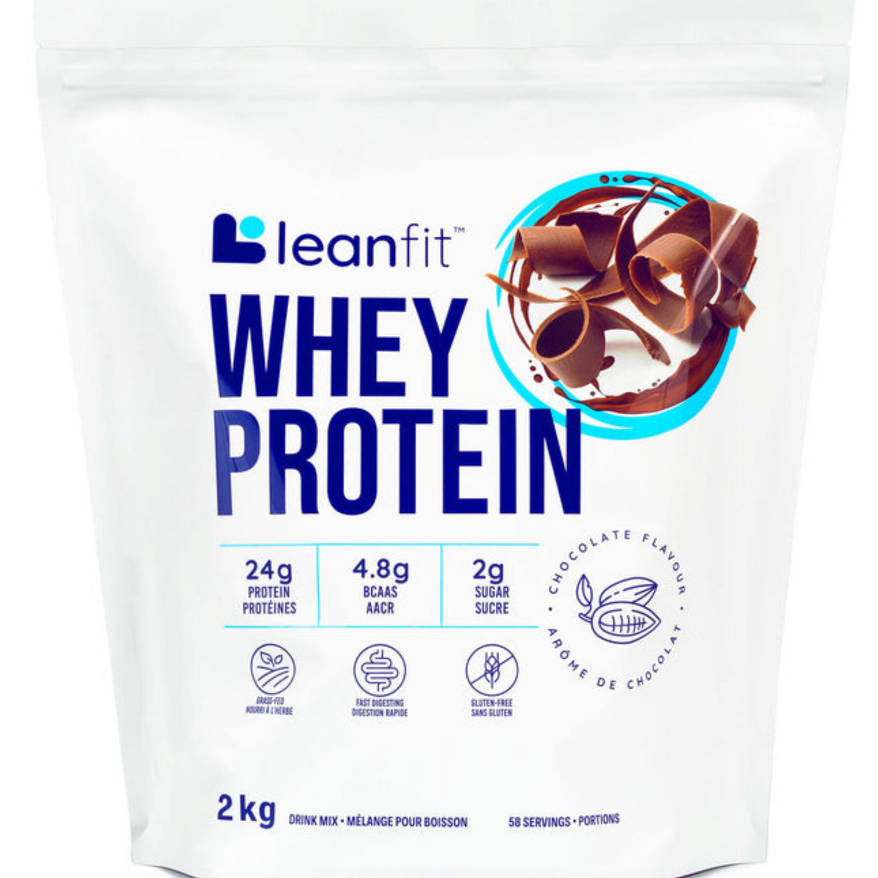 Image of LEANFIT Whey Protein Chocolate Flavour - 1 x 2 Kilos
