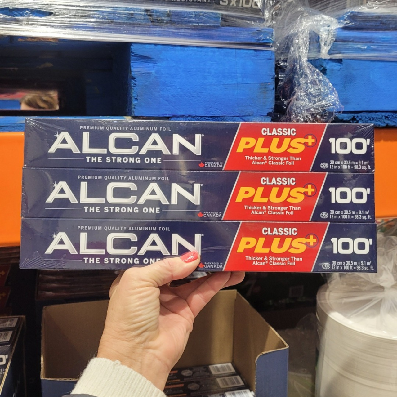 Image of Alcan Aluminum Foil Wrap, 3 Pack, 30cm x 30.5m