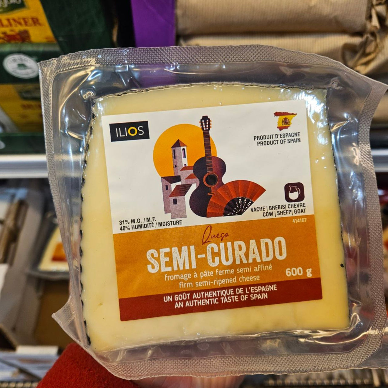 Image of Ilios Semi-Curado Cheese 600g