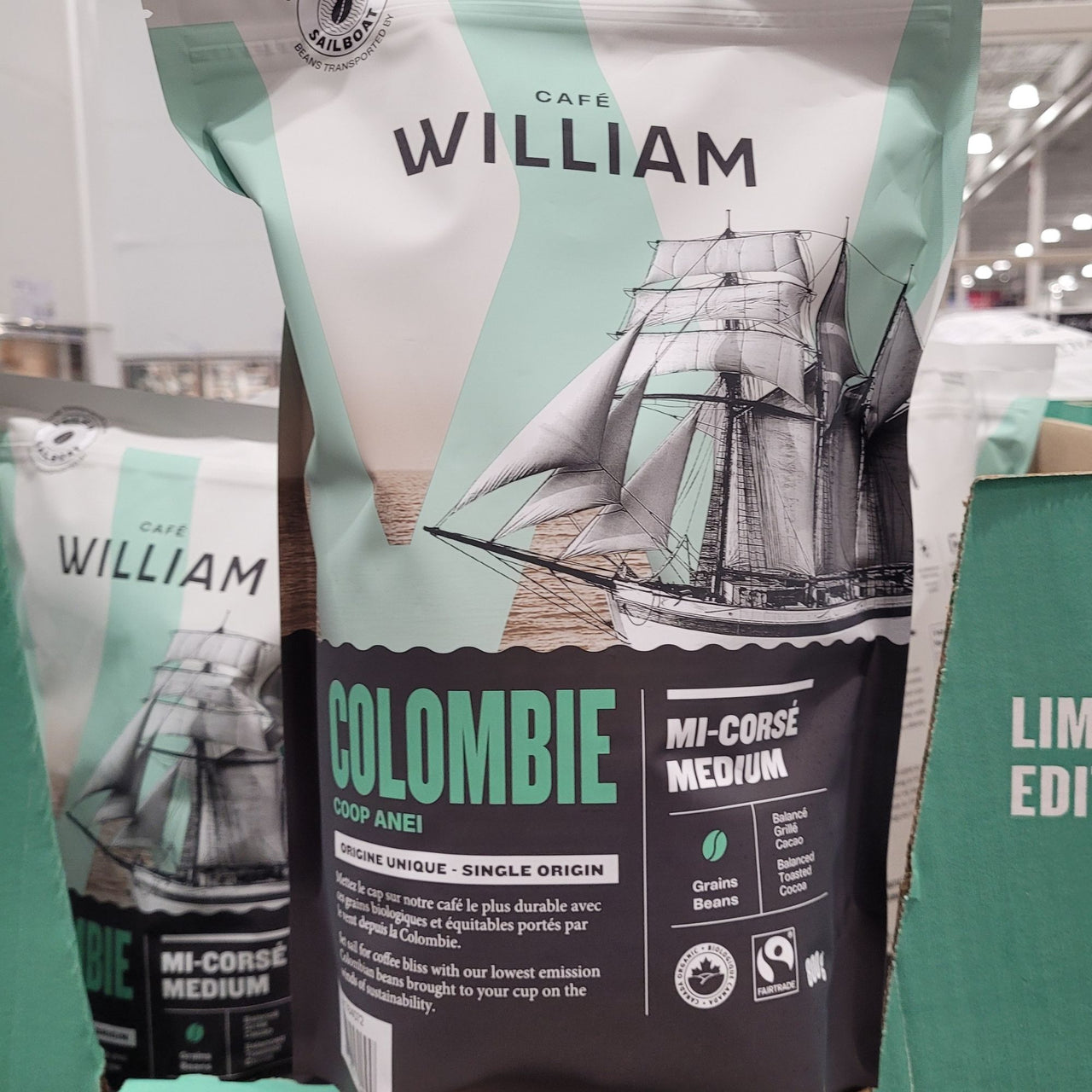 Image of Cafe William Sailboat Colombian Coffee Beans